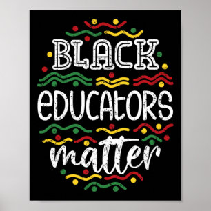 Poster Mês da História Africana Professor - Educador Negr