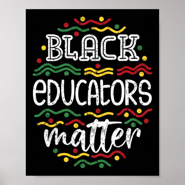 Poster Mês da História Africana Professor - Educador Negr (Frente)