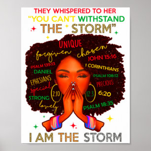 Poster Mês da História Afro-Americana Mulher Africana Afr