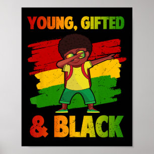 Poster Mês da História de Jovens Negros Super Dotados Cri