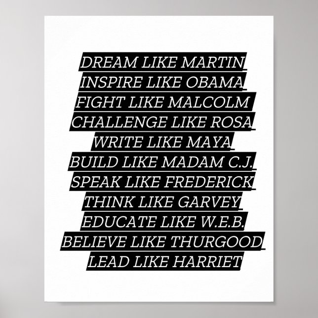 Poster Mês da História Negra (Frente)