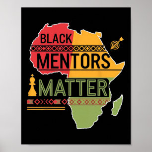 Poster Mês da História Negra 2025 Mentores Negros Problem