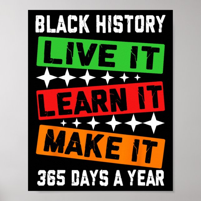 Poster Mês da História Negra 2025 Viva Aprenda Faça  (Frente)