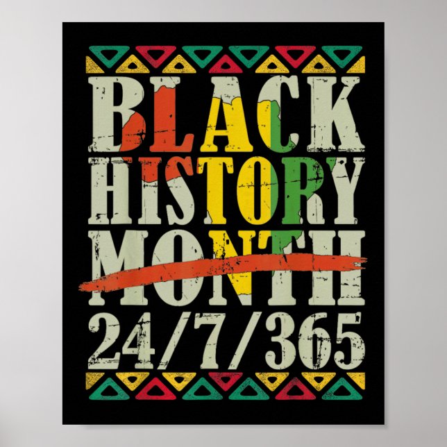 Poster Mês da História Negra 247365 Com Bandeira do Mapa  (Frente)