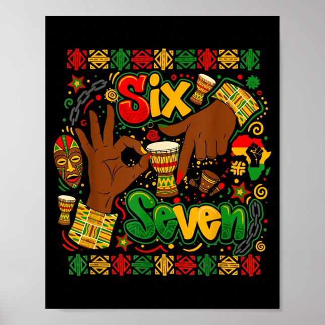 Poster Mês da História Negra 67 Seis Sete Meme Africano A (Frente)
