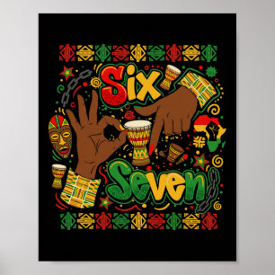 Poster Mês da História Negra 67 Seis Sete Meme Afro-Ameri