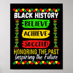 Poster Mês da História Negra Acredita que Alcançamos Mela