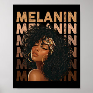 Poster Mês da História Negra Afro-Americana Rainha Melani
