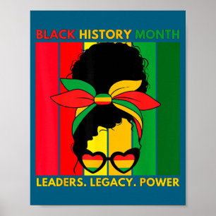 Poster Mês da história negra afro-americano