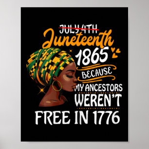 Poster Mês da História Negra Afro-Americano Juneteenth Pr