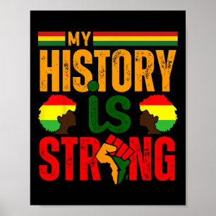 Poster Mês da História Negra Bhm Minha História É Forte M