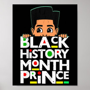 Poster Mês da História Negra das Crianças Príncipe Melani
