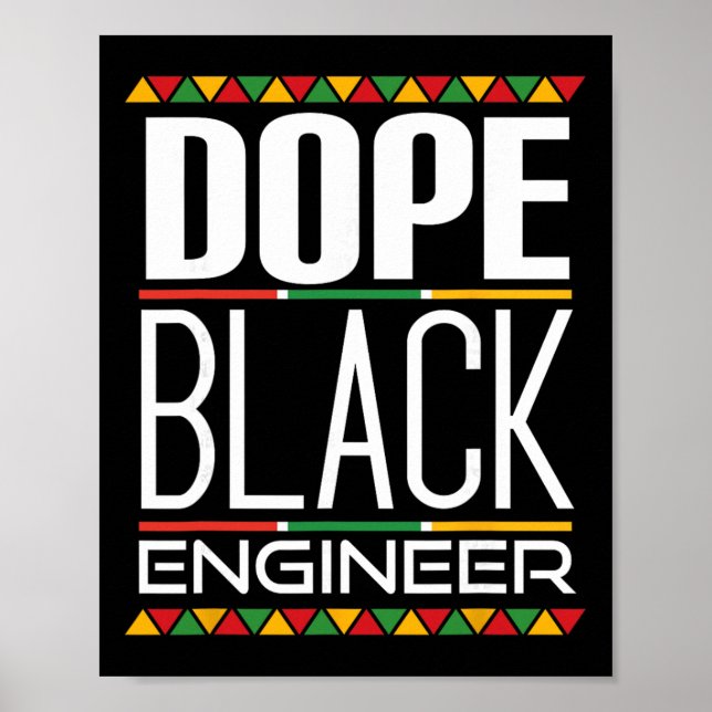 Poster Mês da História Negra do Engenheiro Negro da Droga (Frente)