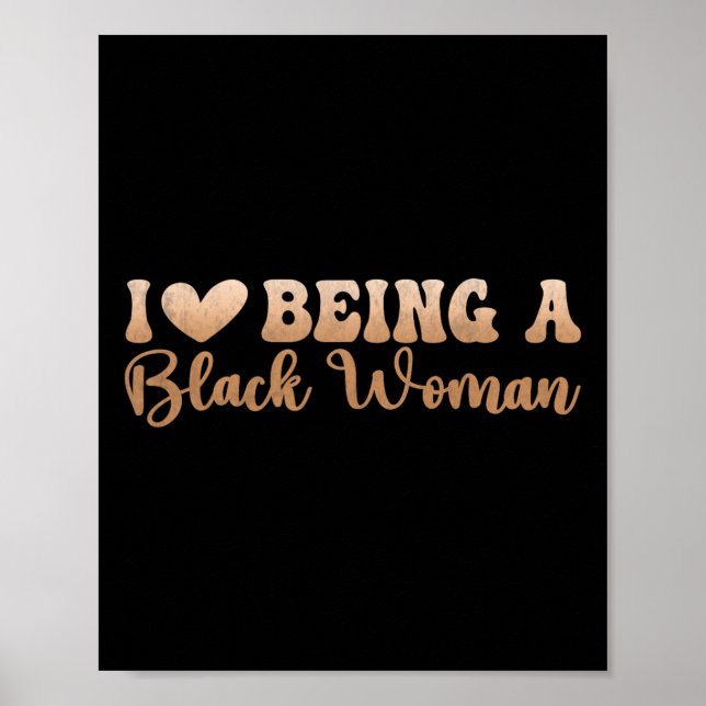 Poster Mês da História Negra e Dia de Juneteenth Eu Amo S (Frente)