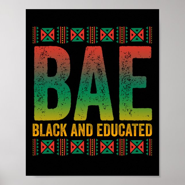 Poster Mês da História Negra E Negro E Educado (Frente)