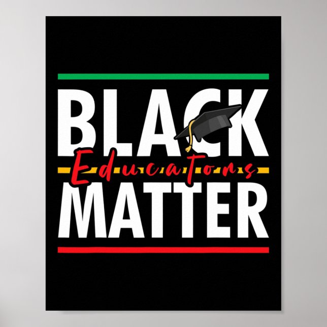 Poster Mês da História Negra Educadores Negros Problema P (Frente)