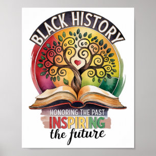 Poster Mês da História Negra em Homenagem ao Passado Bhm