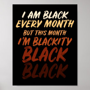 Poster Mês da História Negra Empoderamento Orgulho Negro 