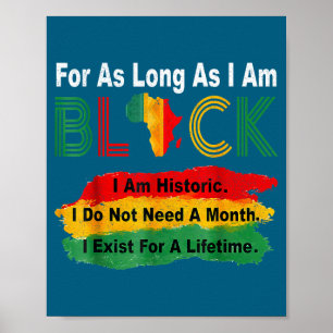 Poster Mês da história negra enquanto eu sou orgulho negr