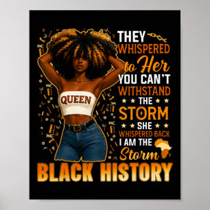 Poster Mês da História Negra Eu Sou A Tempestade Afro Rai