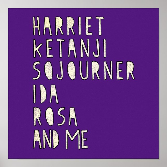 Poster Mês da História Negra, Famosos Líderes de Mulheres (Frente)