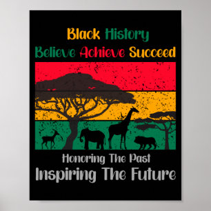 Poster Mês da História Negra: Homenageando o Passado e In