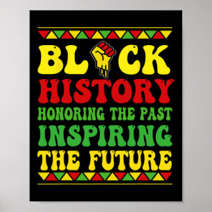 Poster Mês da História Negra Honrando o Passado Inspirand