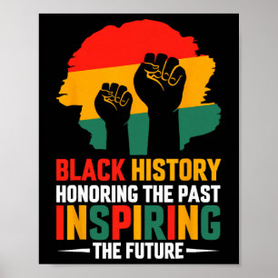 Poster Mês da História Negra Honrando o Passado Inspirand