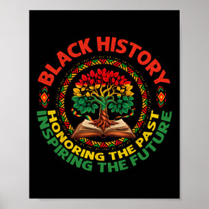 Poster Mês da História Negra Honrando o Passado Inspirand