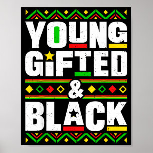 Poster Mês da História Negra Jovens Dotados E Homens Mulh