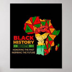 Poster Mês da história negra Juneteenth orgulho punho men