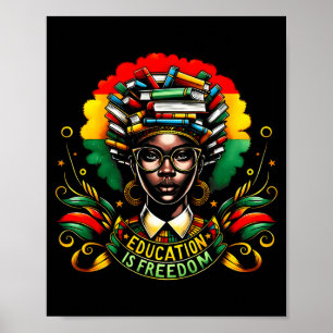 Poster Mês da História Negra Líderes Negros Afro-American