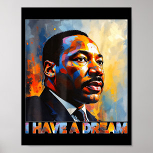 Poster Mês da História Negra Martin Tem Sonho Luther King
