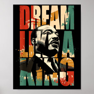 Poster Mês da história negra martin tem sonho luther king