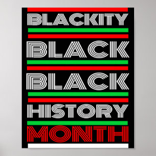 Poster Mês da História Negra Melanina Afro-Americano Bruh