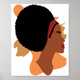 Poster Mês da História Negra Minimalista Rainha Melanina