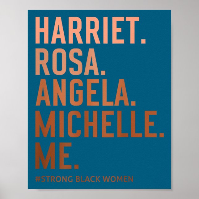 Poster Mês da história negra mulheres líderes excelência  (Frente)