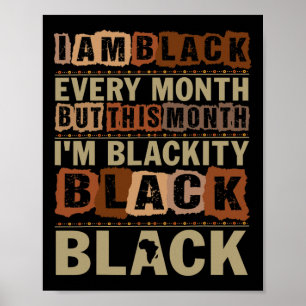 Poster Mês da História Negra Negritude Total Todos os Mes