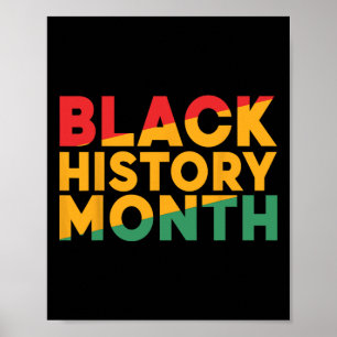 Poster Mês da História Negra Orgulho Afro-Americano Homen