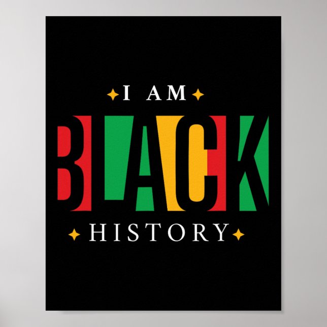 Poster Mês da História Negra Orgulho Afro-Americano Melan (Frente)