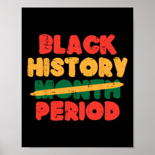 Poster Mês da História Negra Período Mulheres Afro-Americ