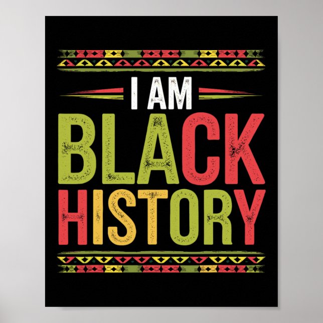 Poster Mês da História Negra Raízes Africanas Afro-Americ (Frente)