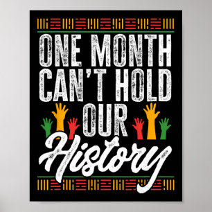 Poster Mês da História Negra - Um Mês Não Pode Conter Nos
