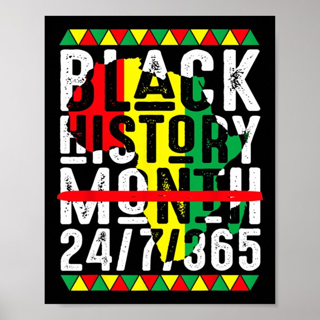 Poster Mês da História Negra Um Mês Não Pode Segurar Noss (Frente)