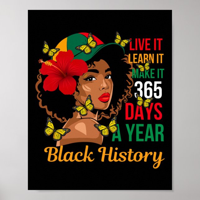 Poster Mês da História Negra Viva-o Aprenda Faça-o 365 D (Frente)