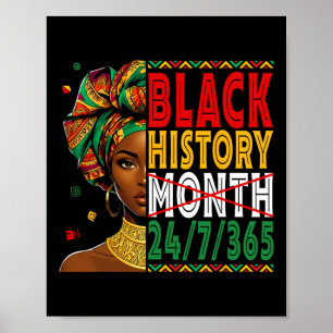Poster Mês da História Negra Viva-o Aprenda Faça-o 365 D