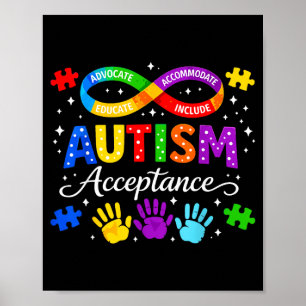 Poster Mês de aceitação e conscientização do autismo home
