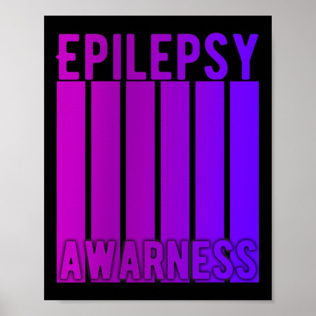 Poster Mês De Consciência Da Epilepsia Em Novembro Vestim (Frente)