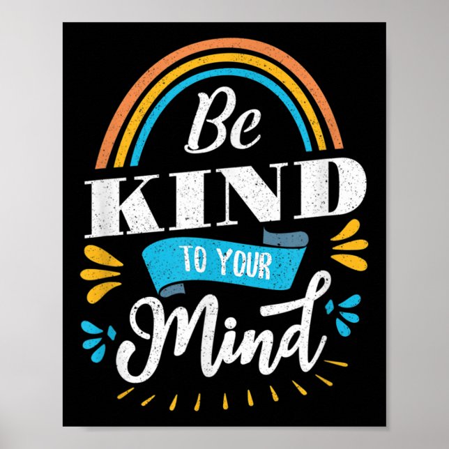 Poster Mês De Consciência Da Saúde Mental Seja Bonito Par (Frente)