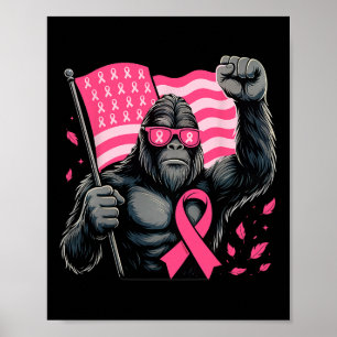 Poster Mês de consciência do câncer de mama de Fita Rosa